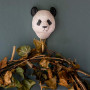 Patère panda en bois  - Statuettes et figurines