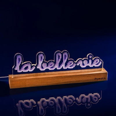 Tableau LED La Belle Vie  - Maison