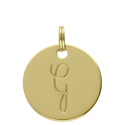 Médaille alphabet dorée  - Médailles initiales dorées
