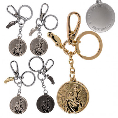 Porte-clés St-Christophe en métal  - Gadgets