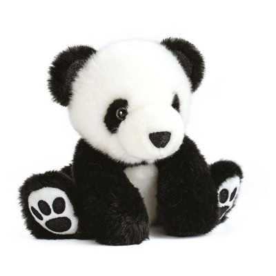 Panda noir et blanc en peluche 17 cm  - Peluches