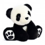 Panda noir et blanc en peluche 25 cm  - Peluches