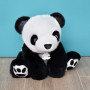 Panda noir et blanc en peluche 25 cm  - Peluches