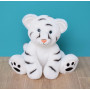 Bébé tigre blanc en peluche 25 cm  - Peluches