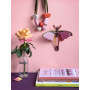 Décoration murale papillon comète rose  - Affiches et cartes