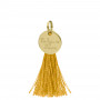 Médaille pompon dorée  - Pompons dorés