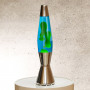 Lampe à lave AstroBaby argentée bleu/vert  - Lampes à poser