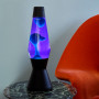 Lampe à lave Astro noire violet/turquoise  - Lampes à poser