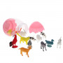 Œuf rose contenant 15 animaux de la ferme  - Jeux & jouets
