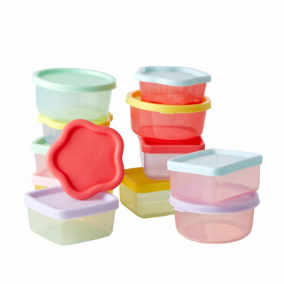 Lot de 12 boites alimentaires de différentes formes  - Bentos et lunchboxes
