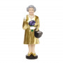 Figurine Queen Elizabeth II dorée  - Objets et accessoires design