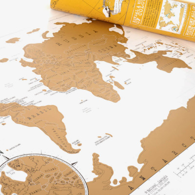 Carte du monde à gratter  - Affiches et cartes