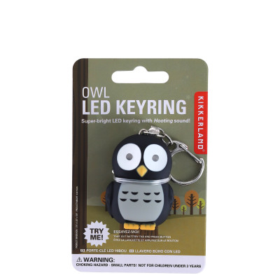 Porte-clés lumineux hibou  - Porte-clés