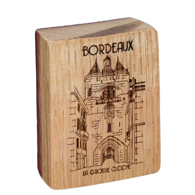 Magnet bois Bordeaux Grosse Cloche  - Objets et accessoires design