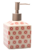 Porte Savon Pattern Distributeur Rouge - SAVONNERIE DE NYONS