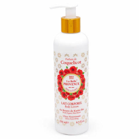 Lait Corporel Hydratant Bio Parfum Coquelicot - SAVONNERIE DE NYONS