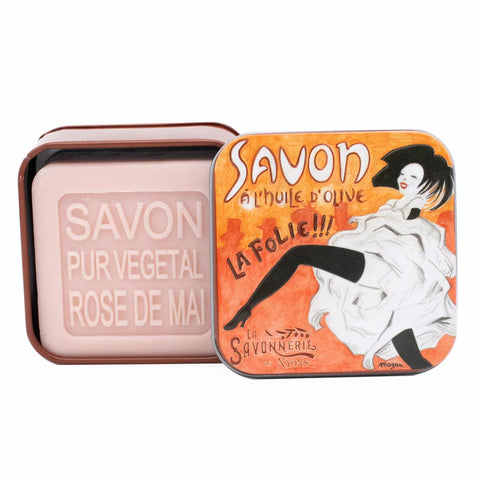 Boite Métal La Folie & Savon 100g - SAVONNERIE DE NYONS