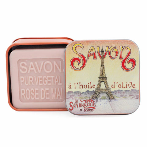 Savon 100g Boite Métal La Tour Eiffel - SAVONNERIE DE NYONS