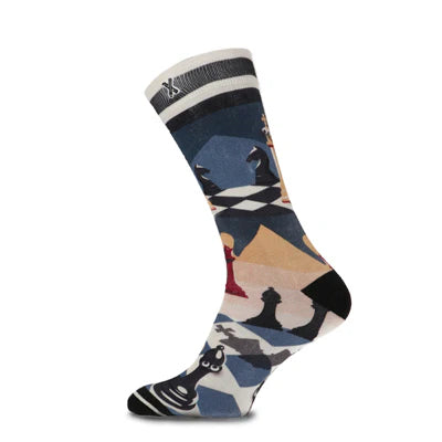 Chaussettes bambou homme CHECK MATE - XPOOOS