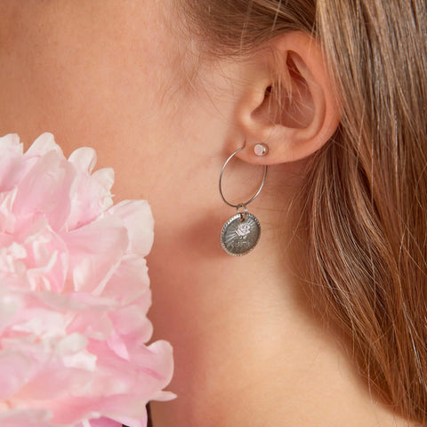 BOUCLES D'OREILLES CRÉOLE 20MM ARGENTE