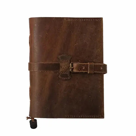 Carnet de Voyage en Cuir Enki 13x18cm - LAMALI