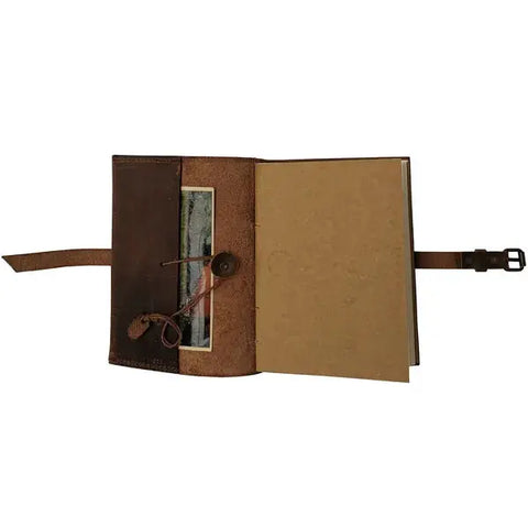 Carnet de Voyage en Cuir Enki 13x18cm - LAMALI