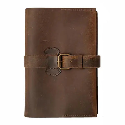 Carnet de Voyage en Cuir Enki 16x24cm - LAMALI