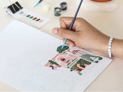 Coffret de peinture au numéro Rome par Hoglet and Co - LA PETITE EPICERIE