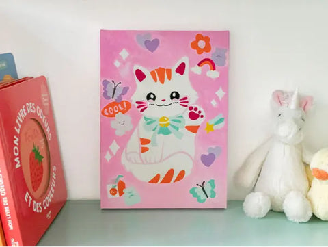 Coffret de peinture au numéro pour enfant - Maneki Neko - LA PETITE EPICERIE