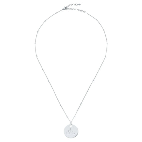 COLLIER CHAINE PERLES MÉTAL ARGENTE