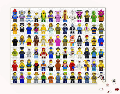 Puzzle 1000 pièces Lego Minifigure