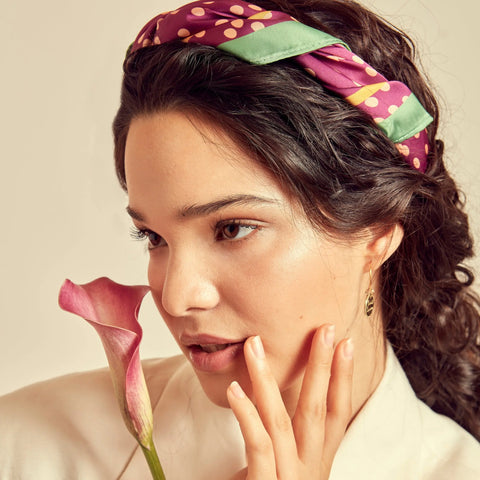 FOULARD LE BIJOU DE MIMI POIS BATON ROUGE