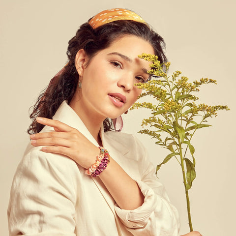 FOULARD LE BIJOU DE MIMI POIS GOLDEN
