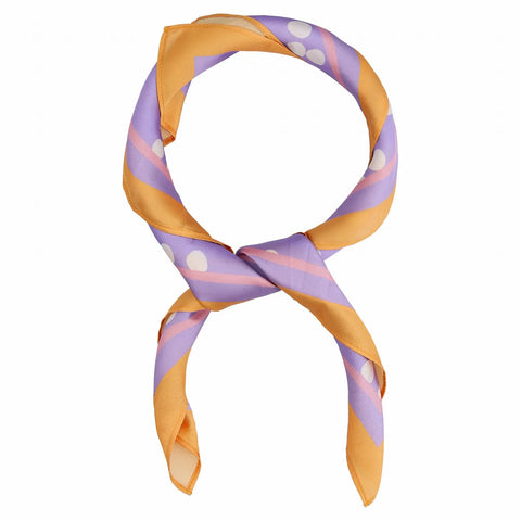 FOULARD LE BIJOU DE MIMI POIS LAVANDE