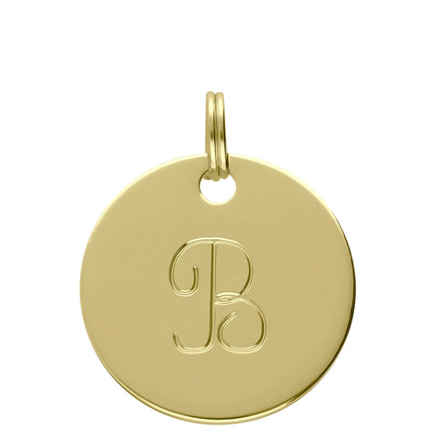 MÉDAILLE INITIALE DORÉ B