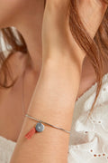 MÉDAILLE POMPON ARGENTÉ CORAIL
