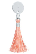 MÉDAILLE POMPON ARGENTÉ CORAIL