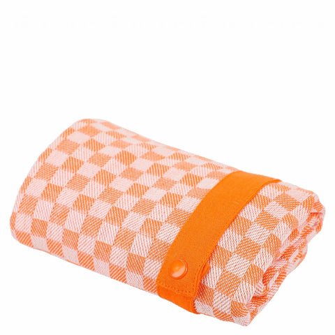 SAC A PROVISIONS DAMIER ABRICOT