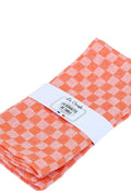 SERVIETTE DAMIER ABRICOT
