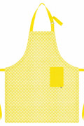 TABLIER DE CUISINE DAMIER CITRON