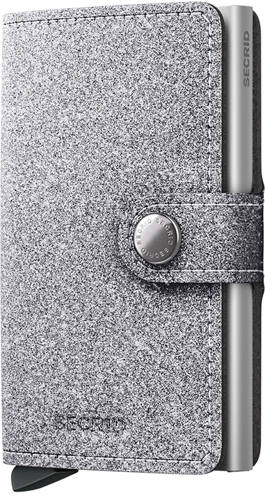 Secrid Miniwallet Glitter Silver : Le Portefeuille Compact et Élégant - SECRID