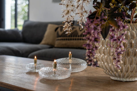 Peri Glass I Disque en laiton martelé M - PERI DESIGN