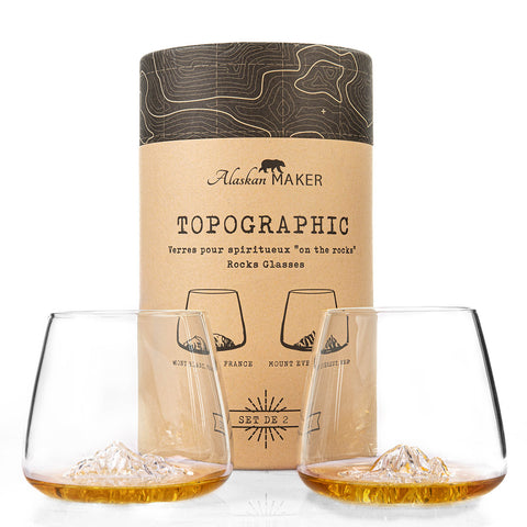 Set de 2 verres TOPOGRAPHIC - ALASKAN MAKER