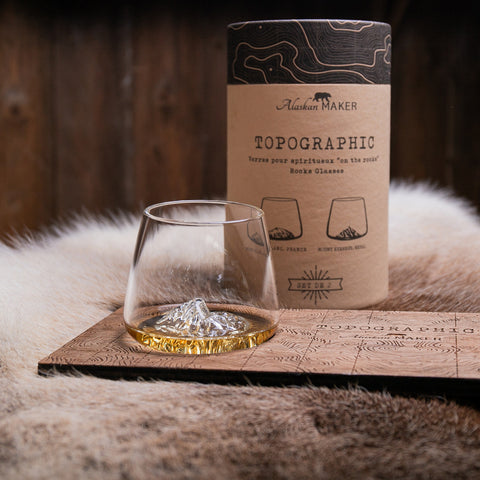 Set de 2 verres TOPOGRAPHIC - ALASKAN MAKER